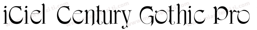 iCiel Century Gothic Pro Bold字体转换